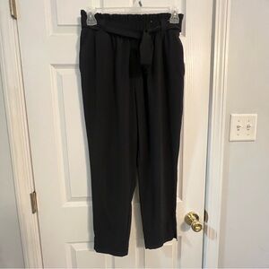 Stylus Black Paperbag Waist Tie Pants – Size M